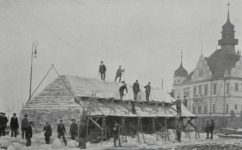 skladování ledu na léto pro branický pivovar -  Český svět 15.02.1907 