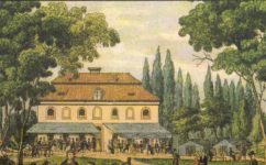 Kravín ve Wimmerových sadech. 1815. kresba A. Gustav. 1815 - Praha očima staletí (1984)
