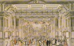 Korunovační ples, 1791, kresba František Heger - Praha očima staletí (1984)
